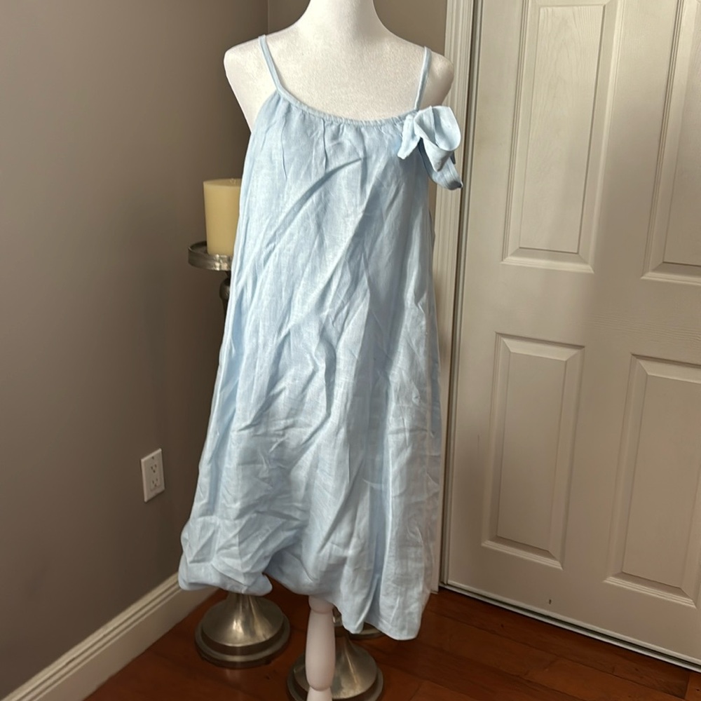 100% Linen Midi Dress